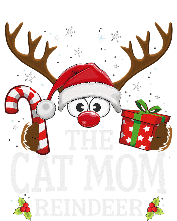 Christmas Matching The Cat Mom Reindeer Family Poster