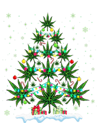 Cannabis Christmas Tree Xmas Funny Smoking Weed Marijuana T-Shirt