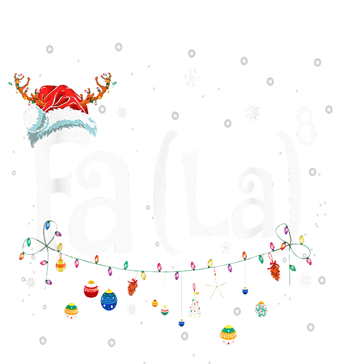 Fa 8 Funny Christmas Santa Fa La Math Gift T-Shirt