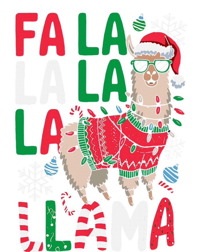 Fa La La Llama Funny Llama Christmas Animal Lover Women Womens Funnel Neck Pullover Hood