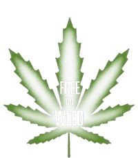 Free The Weed Marijuana Hemp Cannabis Christmas Stoner Gift V-Neck T-Shirt