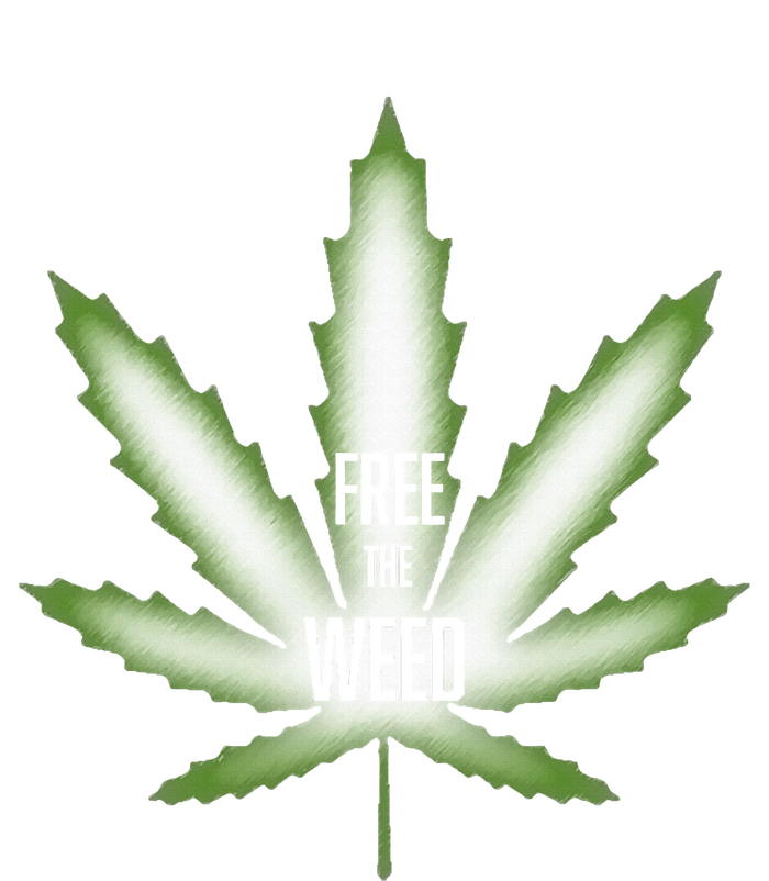 Free The Weed Marijuana Hemp Cannabis Christmas Stoner Gift V-Neck T-Shirt