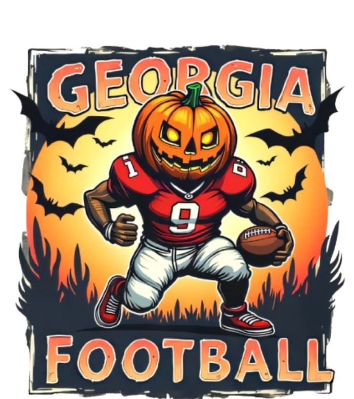 Georgia Football Halloween Pumpkin Player Spooky Georgia Jack O Lanter T-Shirt