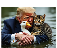 Trump Cat And Duck Memes Christmas Halloween Vote Sign T-Shirt