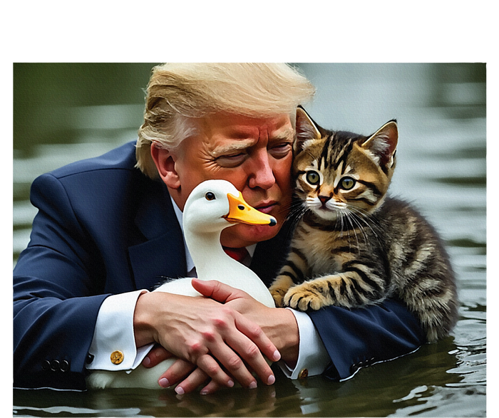 Trump Cat And Duck Memes Christmas Halloween Vote Sign T-Shirt