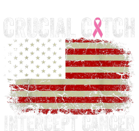 Breast Cancer Crucial A Catch Intercept Cancer Us Flag Toddler T-Shirt