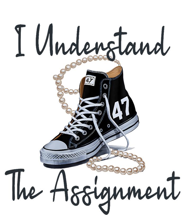 I Understand The Assignment Chucks And Pearls Election 2024 Women's Flannel Pajama Set