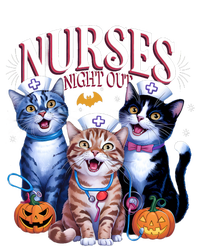 Nurses Night Out Halloween Cats Funny Nurse Costume T-Shirt