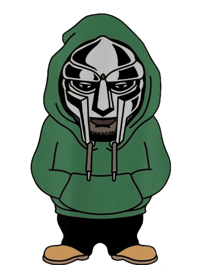 Doom Mask Super Villain All Caps Rap T-Shirt