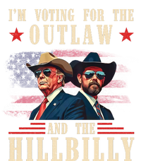 IM Voting For The Outlaw And The Hillbilly Trump Vance 2024 Flat Bill Trucker Hat