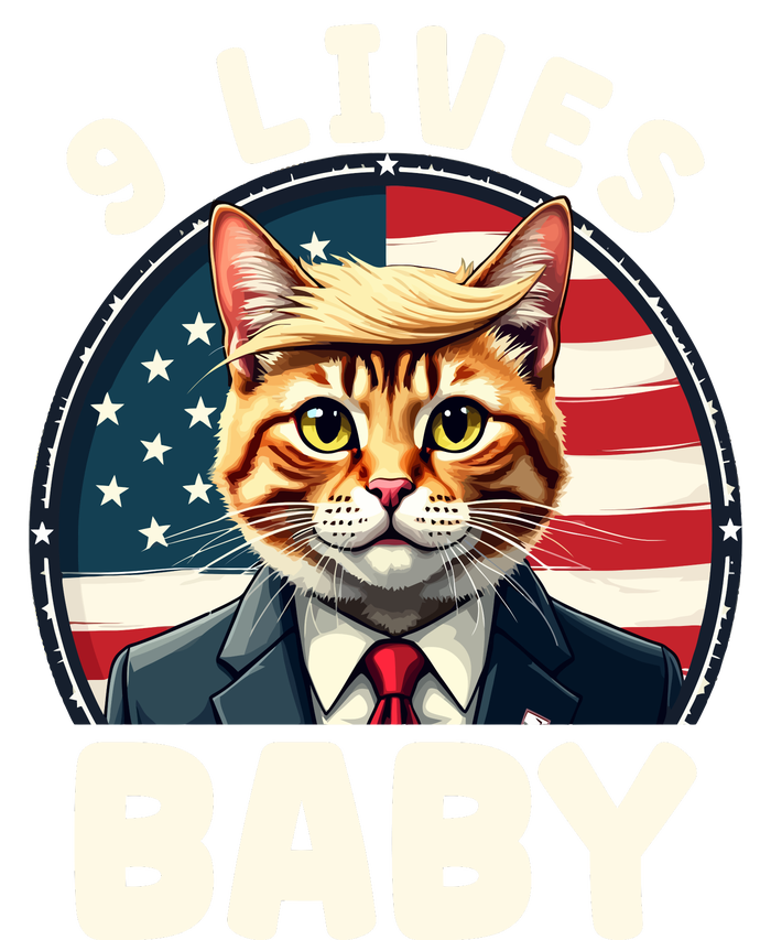 Funny Cat Donald Trump 9 Lives Baby 16 in Basic Backpack