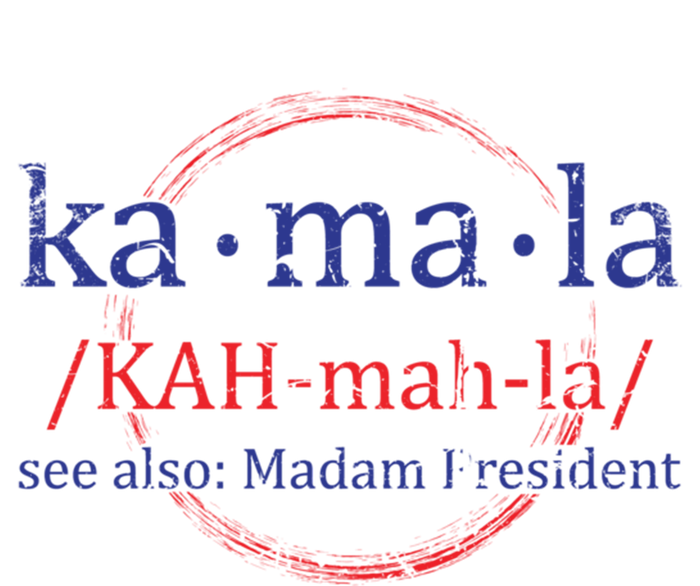 Vintage Kamala Harris Madam President Pronunciation Gift Bumper Sticker