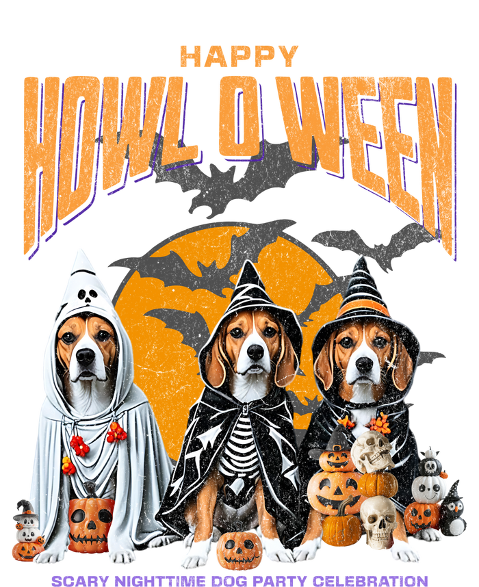 Beagle Mom Dad Halloween Lovers T-Shirt