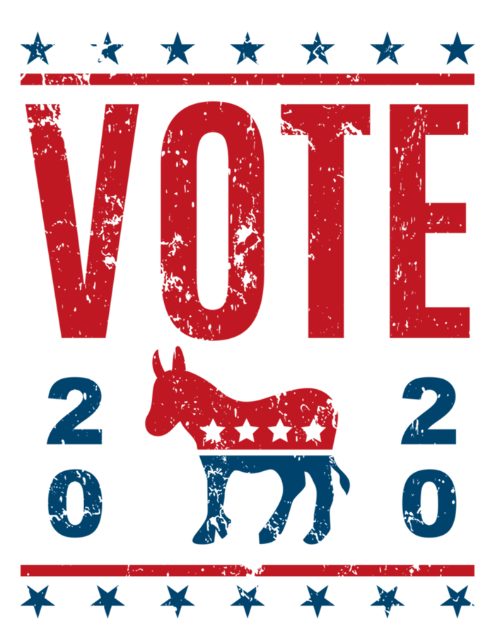 Vote Democrat 2020 Election Donkey Democratic Party Gear Great Gift Ladies Long Sleeve Shirt