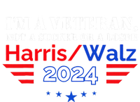 Veteran For Harris Walz For President 2024 Women's Racerback Cropped Tank