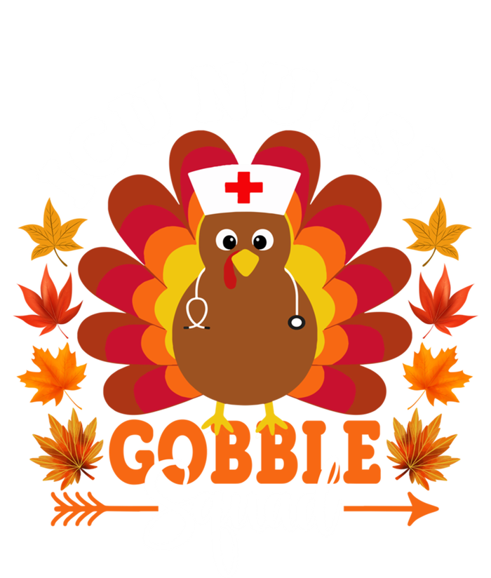 Icu Nurse Gobble Squad Funny Turkey Thanksgiving Gift T-Shirt