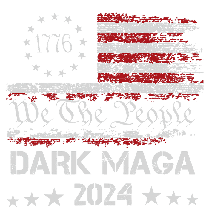 Dark Maga Trump 2024 Us Flag Vintage President Campaign Long Sleeve Pajama Set