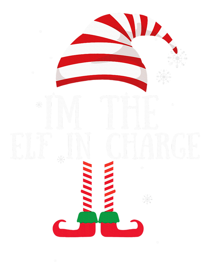 IM The Elf In Charge Christmas Gift Group Family Matching Softstyle Adult Sport Polo