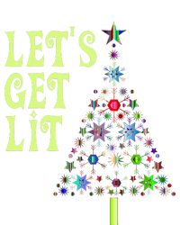 LetS Get Lit Adult Funny Christmas High Crown Mesh Back Trucker Hat