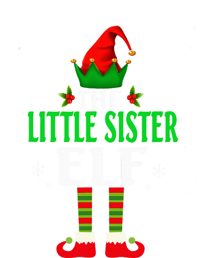 Little Sister Elf Matching Family Group Christmas Party Pjs T-Shirt