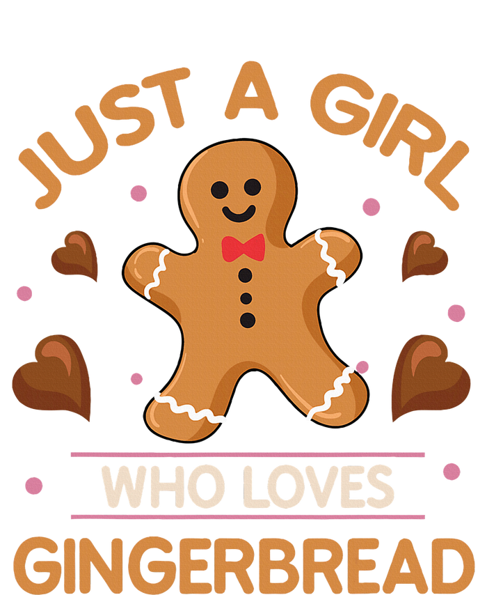 Just A Girl Who Loves Gingerbread Man Funny Christmas T-Shirt