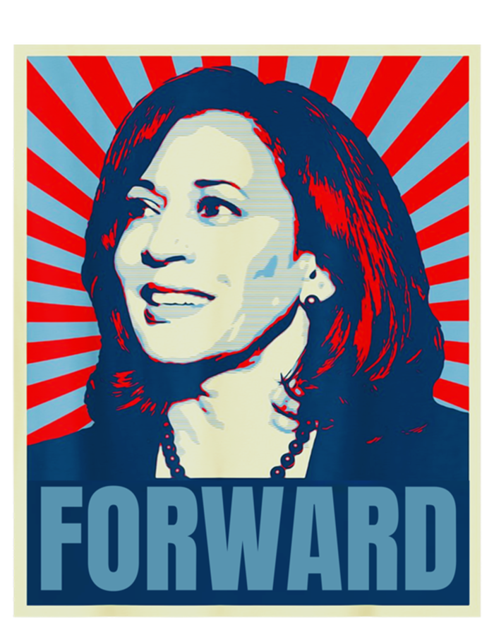 Kamala Harris Forward Vintage Poster 2024 Gift Women's V-Neck T-Shirt