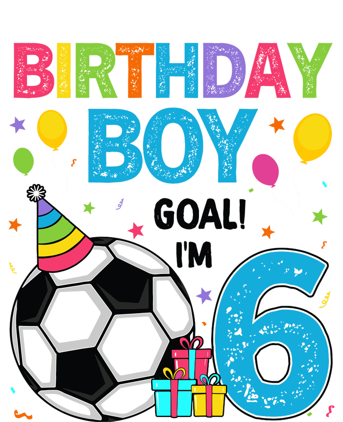 Funny 6 Years Old Boy 6th Birthday Boy Football Age 6 Bday T-Shirt