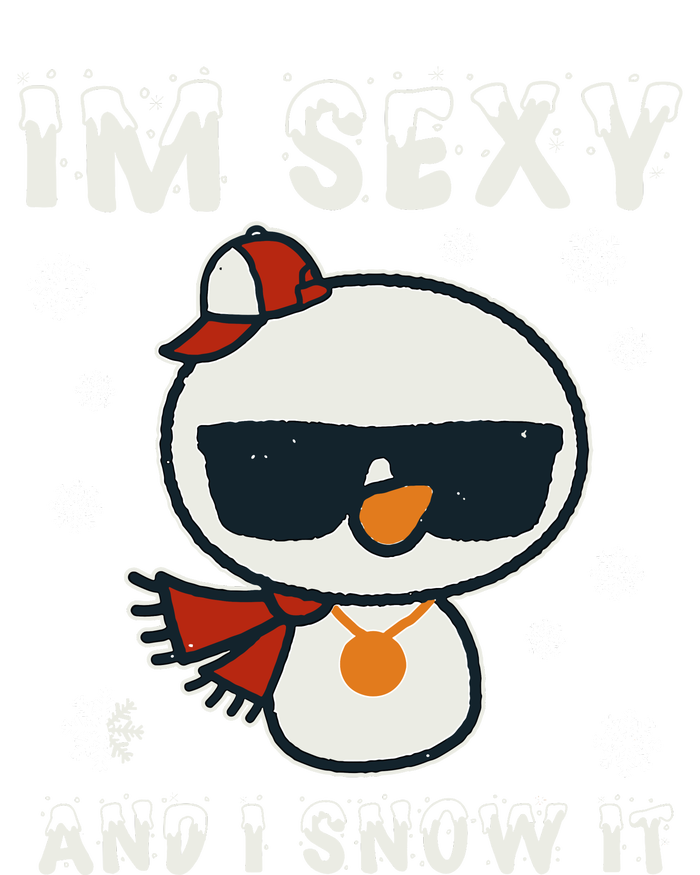 Im Sexy And I Snow It Retro Funny Snowman Button