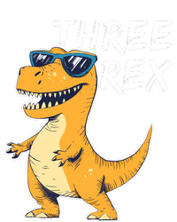 Three Rex 3rd Birthday Gifts Third Dinosaur Boy 3 Years Old Women's Fleece Hoodie