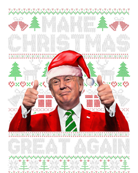 Make Christmas Great Again Funny Trump Xmas Snow Pajama Ugly Cooling Performance Crew T-Shirt