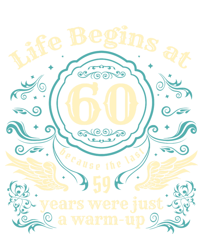 Life Begins At 60 Vintage 60 Years Old 60th Birthday T-Shirt