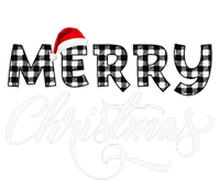 Merry Christmas Buffalo Black And White Plaid T-Shirt