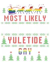 Ugly Christmas Sweater Most Likely To Make The Yuletide Gay Women's Pullover Hoodie