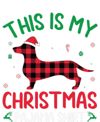 Red Plaid Ugly This Is My Dachshund Dog Christmas Pajama 16 in Basic Backpack