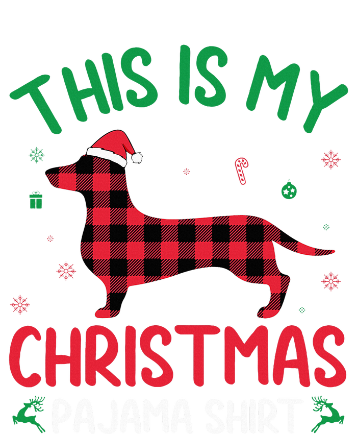 Red Plaid Ugly This Is My Dachshund Dog Christmas Pajama 16 in Basic Backpack