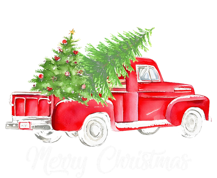 Red Truck Christmas Funny Merry Christmas Yall Women T-Shirt