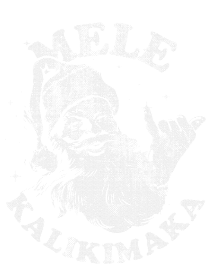 Retro Christmas Surf Mele Kalikimaka Santa Shaka Hawaii T-Shirt