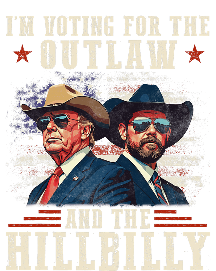 IM Voting For The Outlaw And The Hillbilly Trump Vance 2024 Tall Hoodie