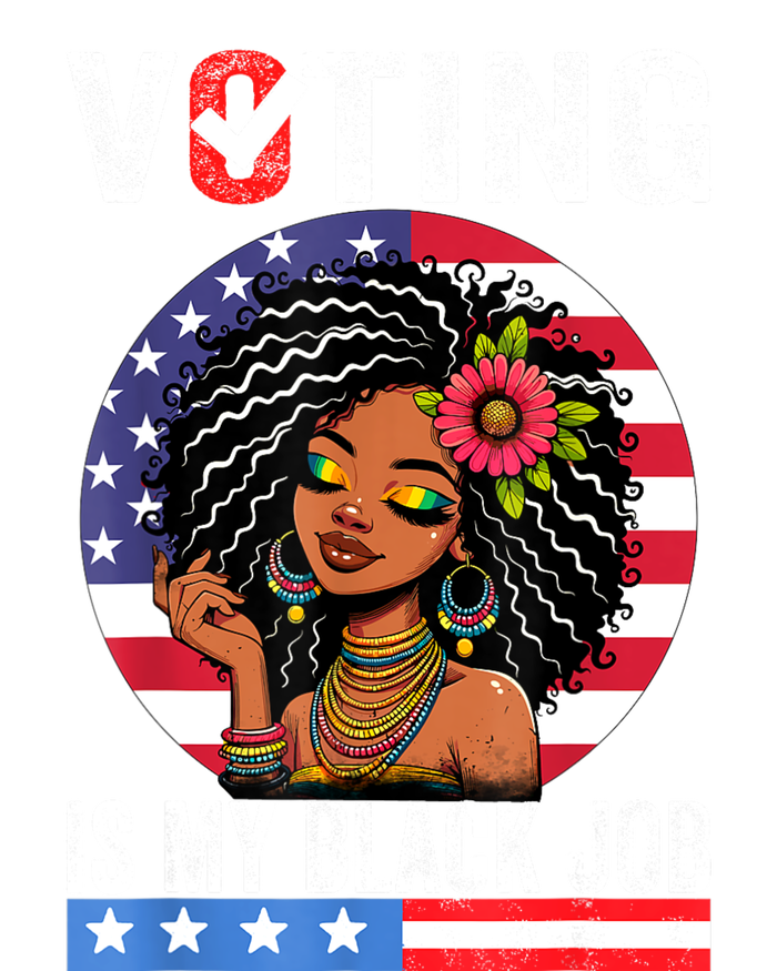 Voting Is My Black Job Ladies Long Sleeve Shirt