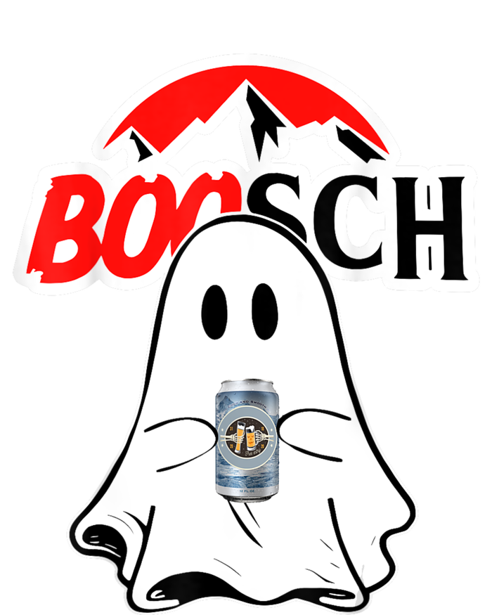 Booschbeer Halloween Funny Ghost Drinking Beer T-Shirt