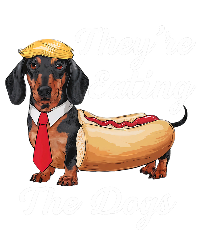 TheyRe Eating The Dogs Dachshund Hotdog Wiener Dog Zip Tote Bag