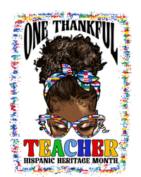 Messy Bun One Thankful Teacher Hispanic Heritage Month Meaningful Gift T-Shirt