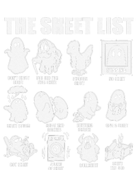 The Sheet List Halloween Funny Boo Sheet Ghost Halloween Women's Fleece Hoodie