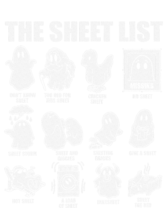 The Sheet List Halloween Funny Boo Sheet Ghost Halloween Women's Fleece Hoodie