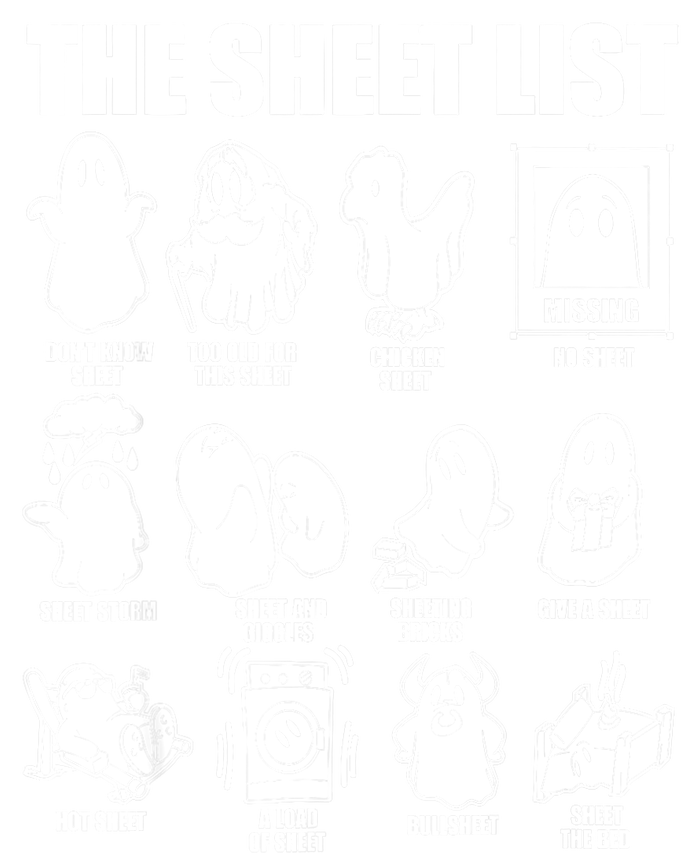 Halloween Funny Boo Sheet Ghost The Sheet List Gift T-Shirt