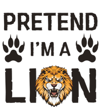 Pretend IM A Lion Funny Lazy Easy Diy Halloween Costume T-Shirt