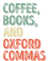 Reading Lover Reader Gift Coffee Books And Oxford Commas Cool Gift Tie-Dye T-Shirt