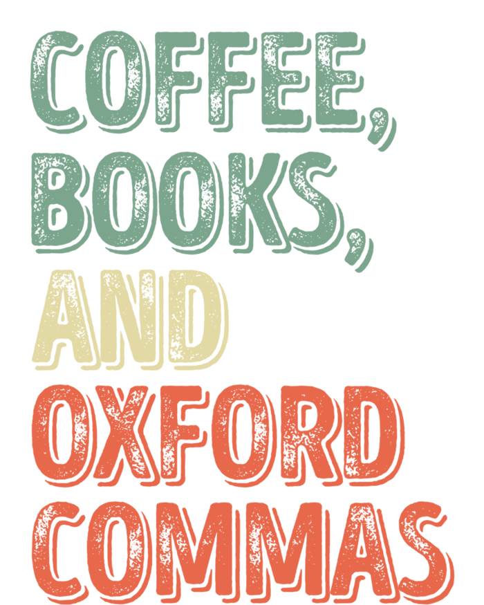 Reading Lover Reader Gift Coffee Books And Oxford Commas Cool Gift Tie-Dye T-Shirt