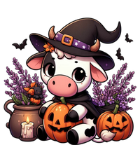 Halloween Cow Witchy Cow Spooky Pumpkin Hello Fall Gift 16 in Basic Backpack