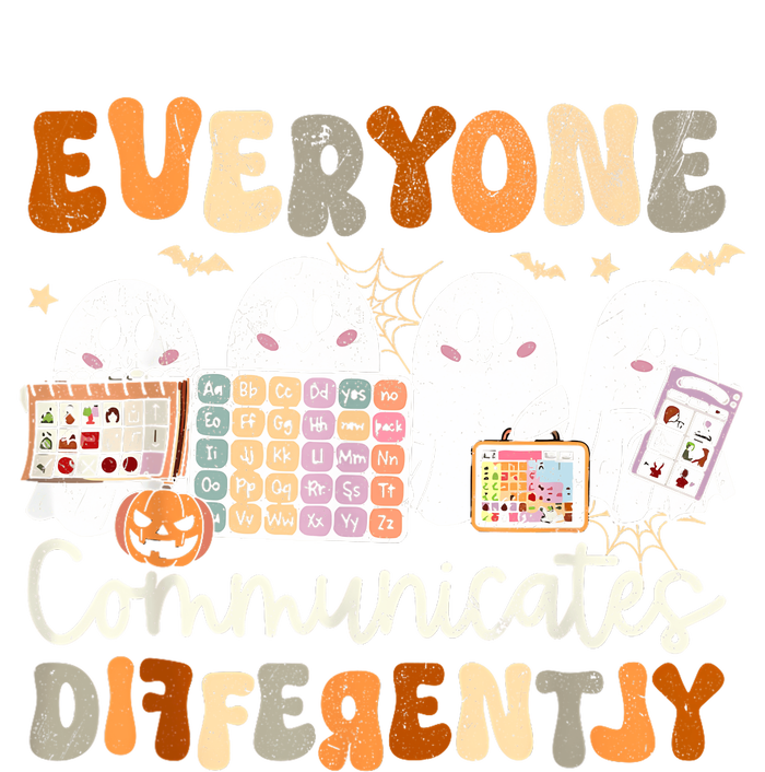 Everyone Communicates Differently Halloween Slp Sped Teacher T-Shirt